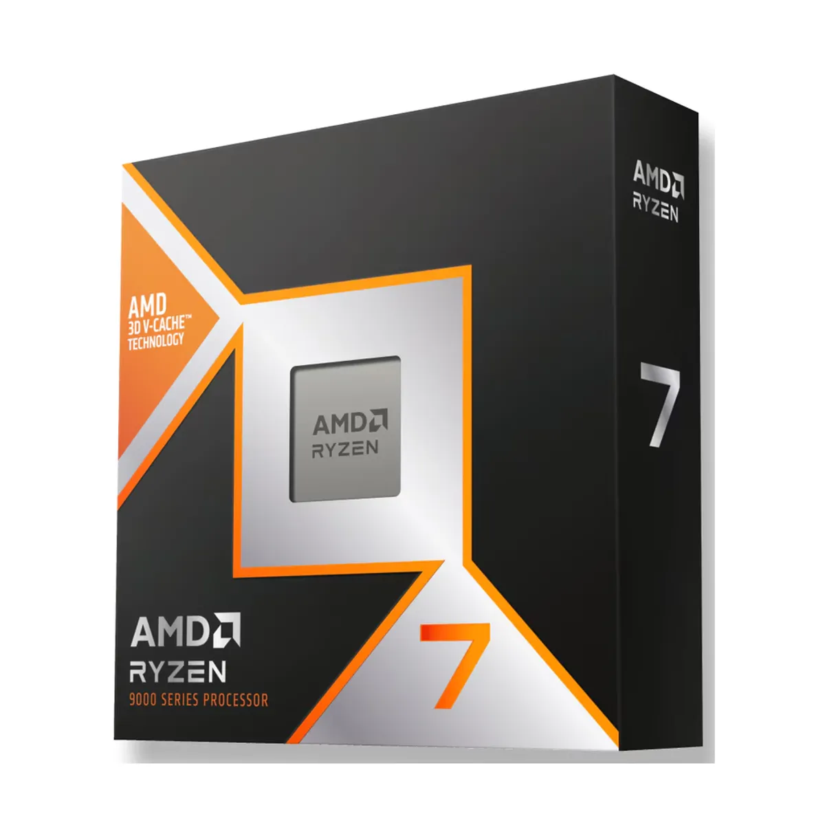 AMD Ryzen 7 9800X3D Desktop Processor, 8-Core, Base Core Frequency 4.7 GHz, Turbo Frequency 5.2 GHz, 640KB L1 Cache, DDR5, AM5 Socket, 1 Year Warranty | 100-100001084WOF