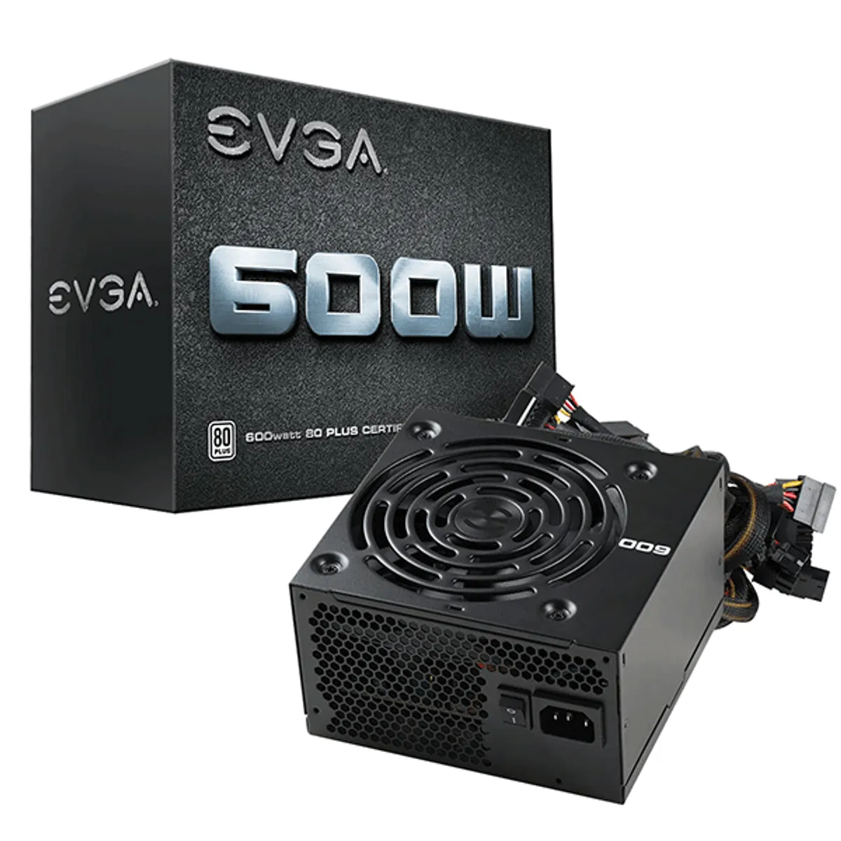POWER SUPPLY 600W EVGA 80 PLUS WHITE-W1 600 | 100-W1-0600-K3