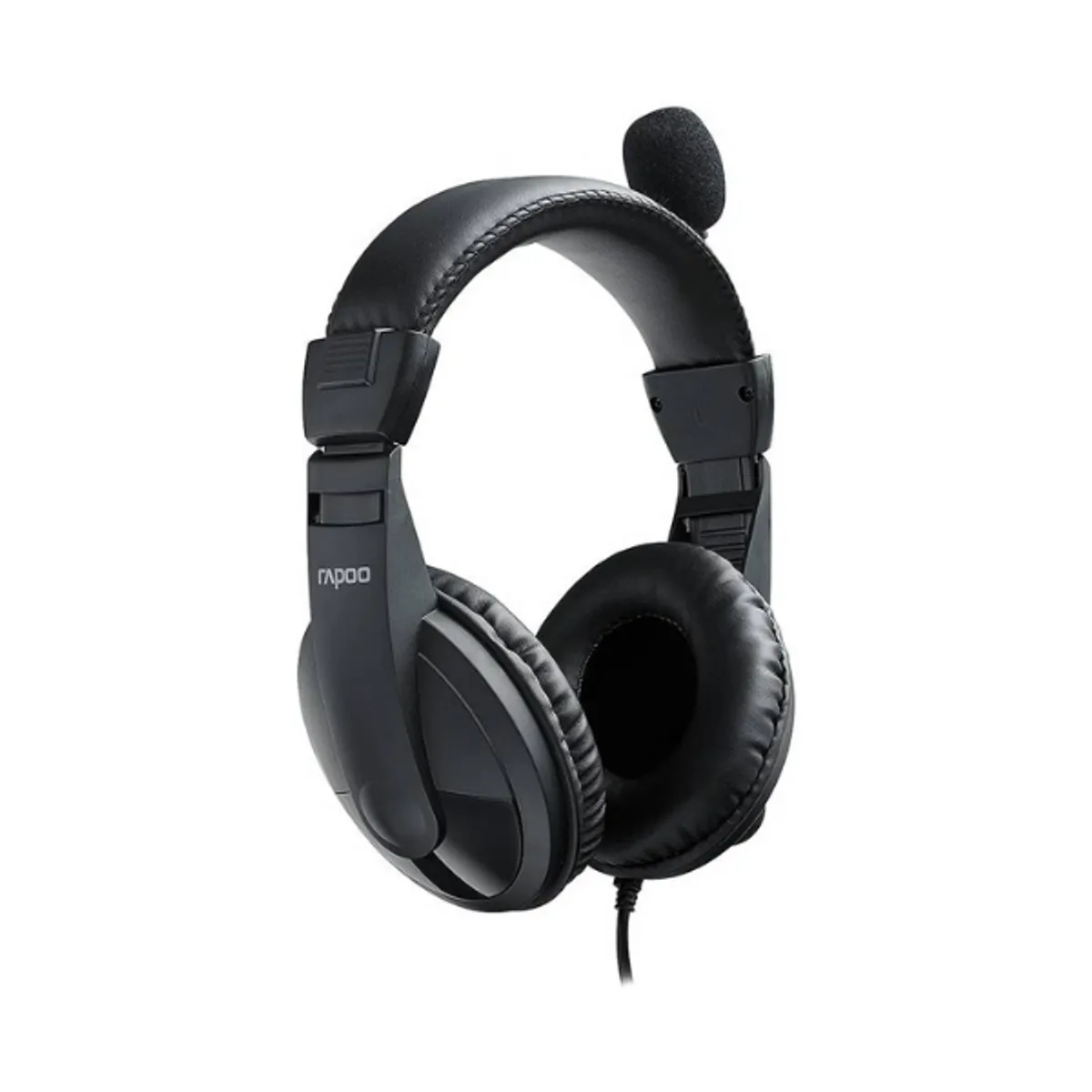 Rapoo H150 Wired Headset, Cable Length:1.9m, Black, 1 Year Warranty | 11849