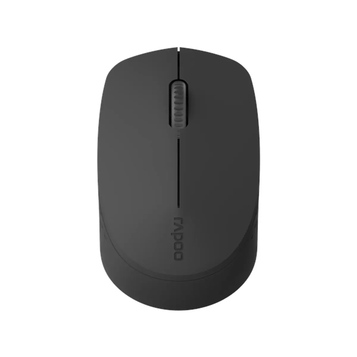 Rapoo M100 Silent Multi-Mode Wireless Mouse, 1300 DPI Optical Sensor, 3 (Left/Right-click, Middle click/scroll wheel) Buttons, Ambidextrous Design, Up to 9 months Battery Life, Dark Grey, 1 Year Warranty | 18199