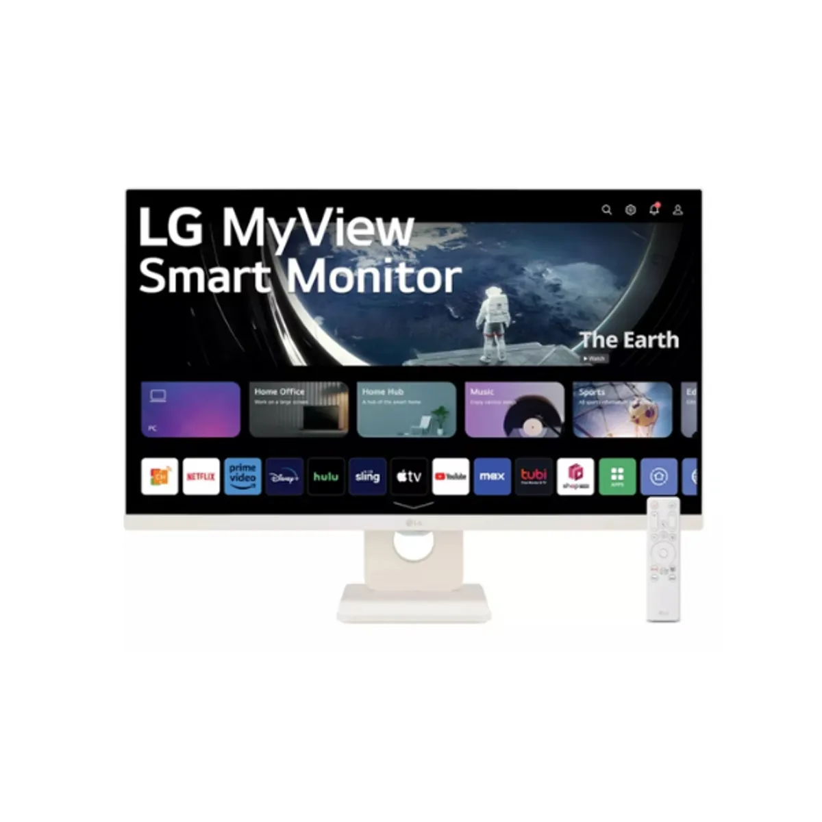 LG 27SR50F-W 27" FHD(1920 x 1080) Smart Monitor, HDMI, Tilt, Adjustable, White, 1 Year warranty | 27SR50F-W