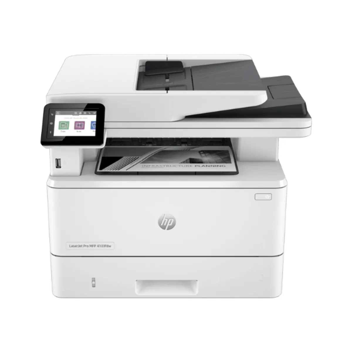 HP LaserJet Pro MFP 4103fdw Printer, Flatbed, ADF Scanner, Fax, 1 Year Warranty | 2Z629A