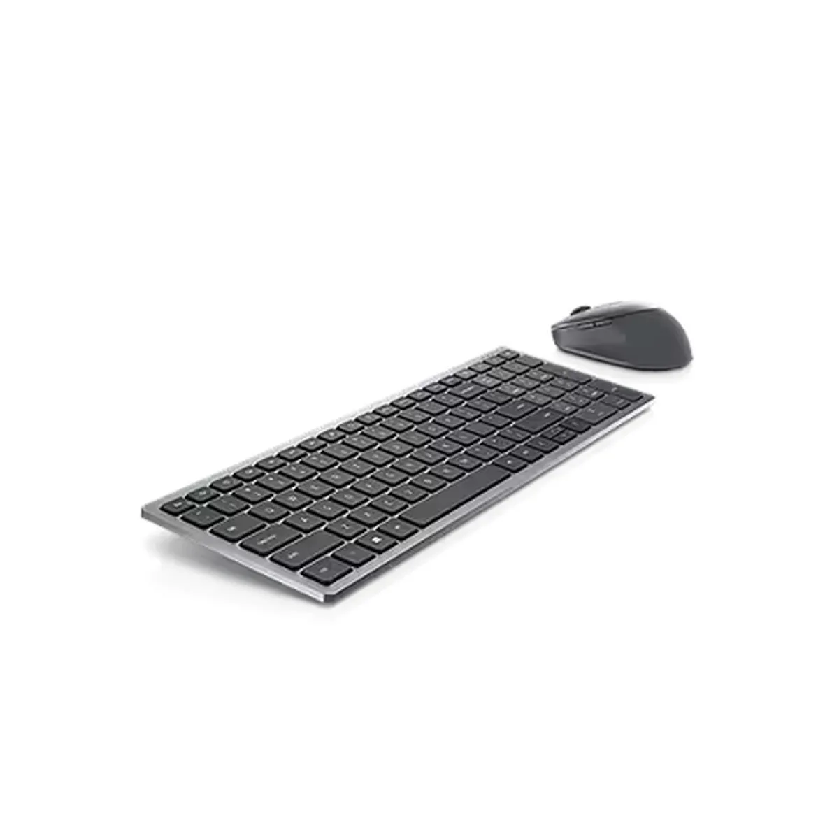 Dell Multi-Device KM7120W Keyboard & Mouse Combo, Wireless, Bluetooth, 100% Keyboard Layout, Scissor-Switch Keys, Low-Style, 12 programmable F-keys, 1000-4000 DPI Optical Mouse Sensor, Right-Handed Mouse Design, Titan Gray, 1 Year Warranty | 580-AIWF