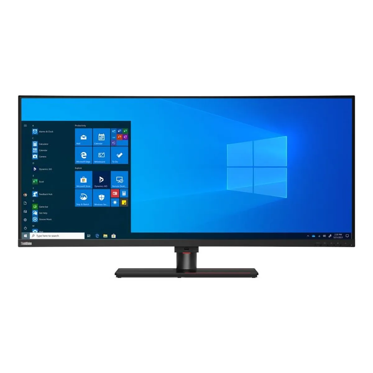 Lenovo ThinkVision P40w-20 39.7" 5K (5120 x 2160) Curved Monitor, 75Hz Refresh Rate, Anti-glare, USB-C, HDMI, DP, RJ45, Height/Tilt/Swivel, Adjustable, 3 Year Warranty | 62C1GAT6UK