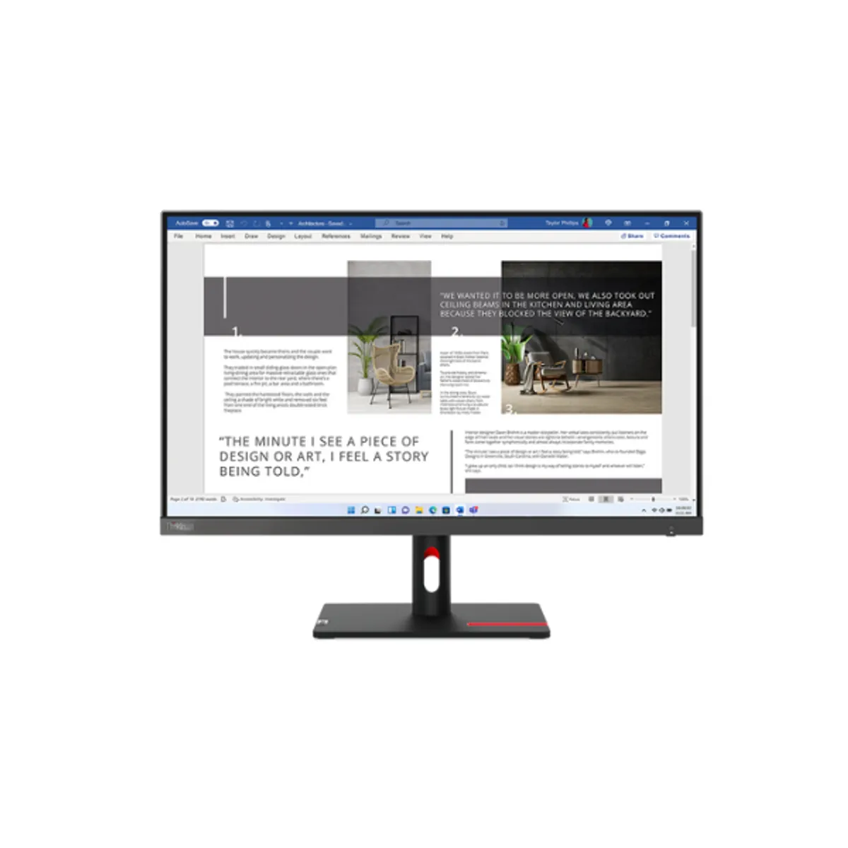 Lenovo ThinkVision S27i-30 27" FHD (1920x1080) Monitor, 100Hz, Anti-glare, HDMI, VGA, Tilt Adjustment , 3 Years warranty | 63DFKAT4UK
