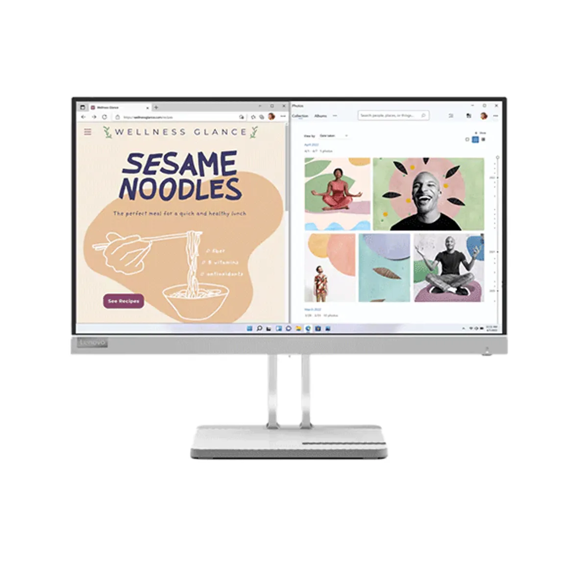 Monitor Lenovo L22e-40 21.5" Display, VGA+HDMI, GREY Color, 3 year warranty | 67AFKACBAE