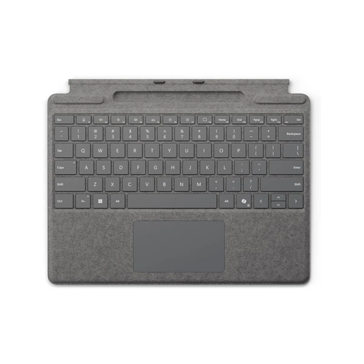 Microsoft Surface Pro Arabic & English Keyboard With Copilot, Magnetic Connection, Platinum, 1 Year Warranty | 8XA-00251