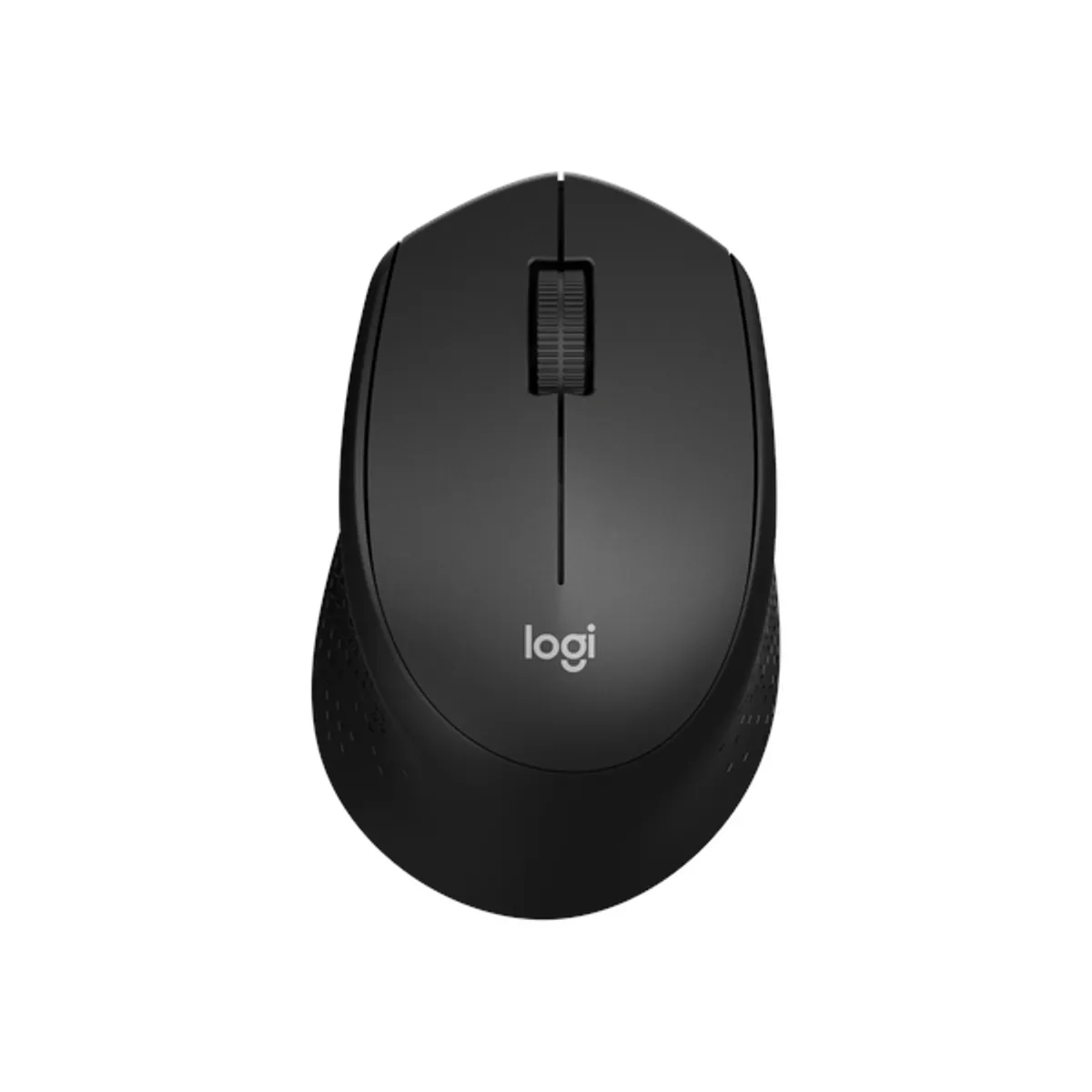 Logitech M330 Silent Plus Wireless Mouse, 1000 DPI Smooth Optical Sensor, 3 (Left/Right-click, Middle click) Buttons, 2D, mechanical Scroll Wheel, Ergonomic Contoured Design, Black, 1 Year Warranty | 910-004909