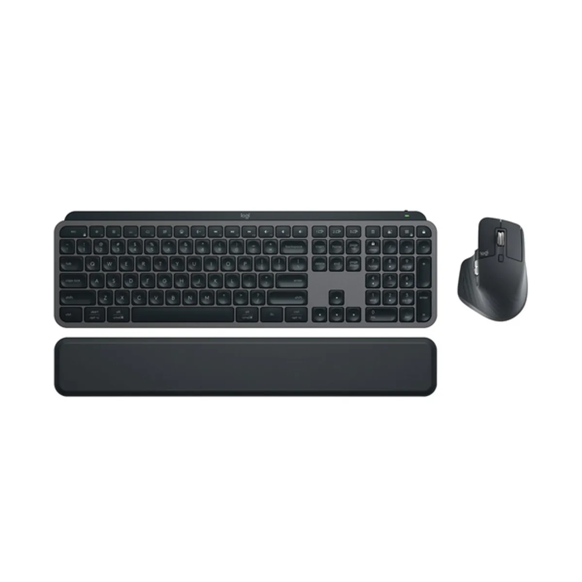 Logitech MX Keys for Business Gen 2 English & Arabic Keyboard & Mouse Combo, Wireless & Bluetooth Connectivity, 100% Keyboard Layout, Perfect Stroke Scissor Key Type, 8000 DPI Darkfield Mouse Sensor, Black, 1 Year Warranty | 920-010934