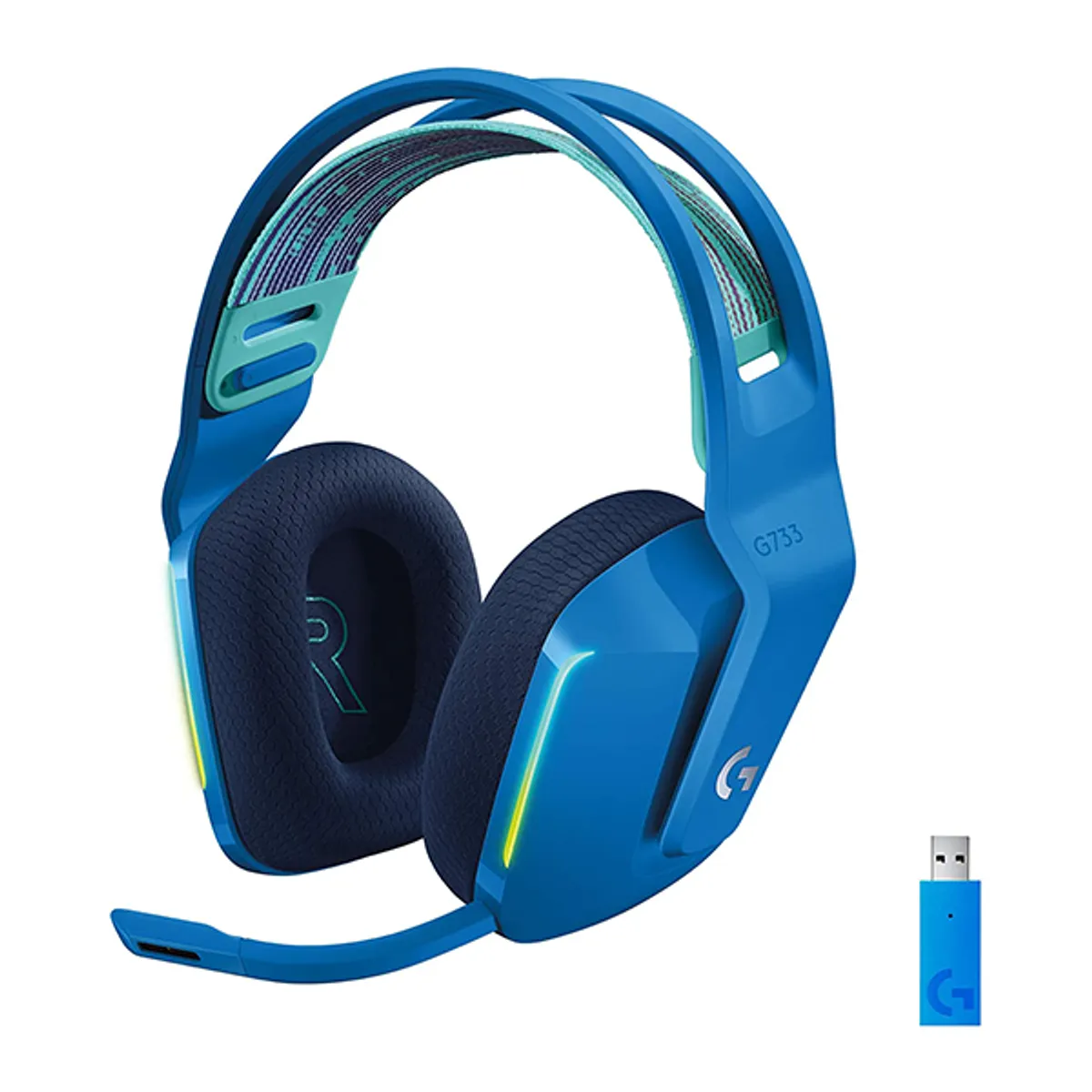 HEADSET LOGITECH G733 LIGHTSPEED RGB BLUE WIRELESS | 981-000943