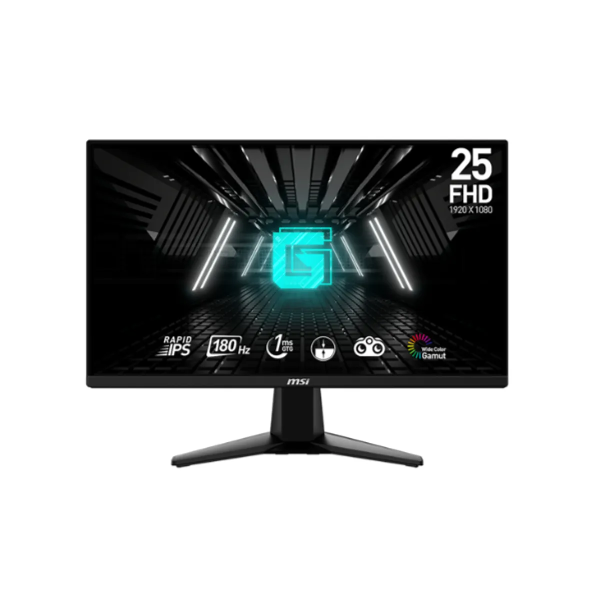 MSI 9S6-3BC01M-006 G255F 24.5" FHD(1920 x 1080) Gaming Monitor, 1MS, 180Hz, Anti-glare, HDMI, DP, Tilt, Adjustable, 1 Year warranty | 9S6-3BC01M-006