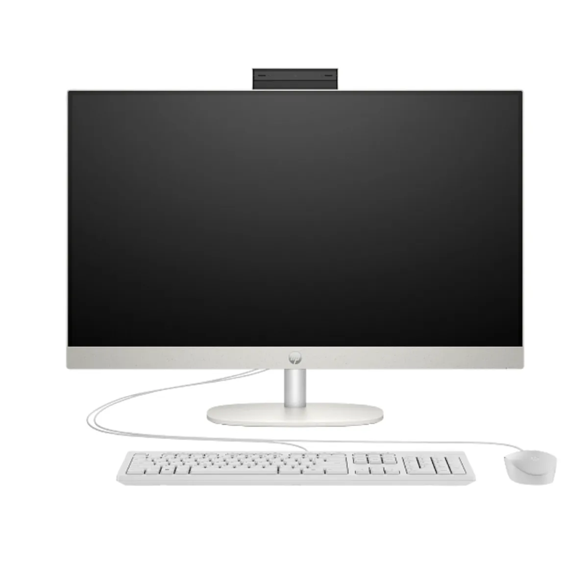 HP 27-cr0154nh All-in-One Desktop – Intel Core i7-1355U Processor, 8 GB RAM, 512 GB SSD, 27" (1920 x 1080) FHD Touch Display, DOS, Shell white, English Keyboard, 1 Year Warranty | A99BMEA