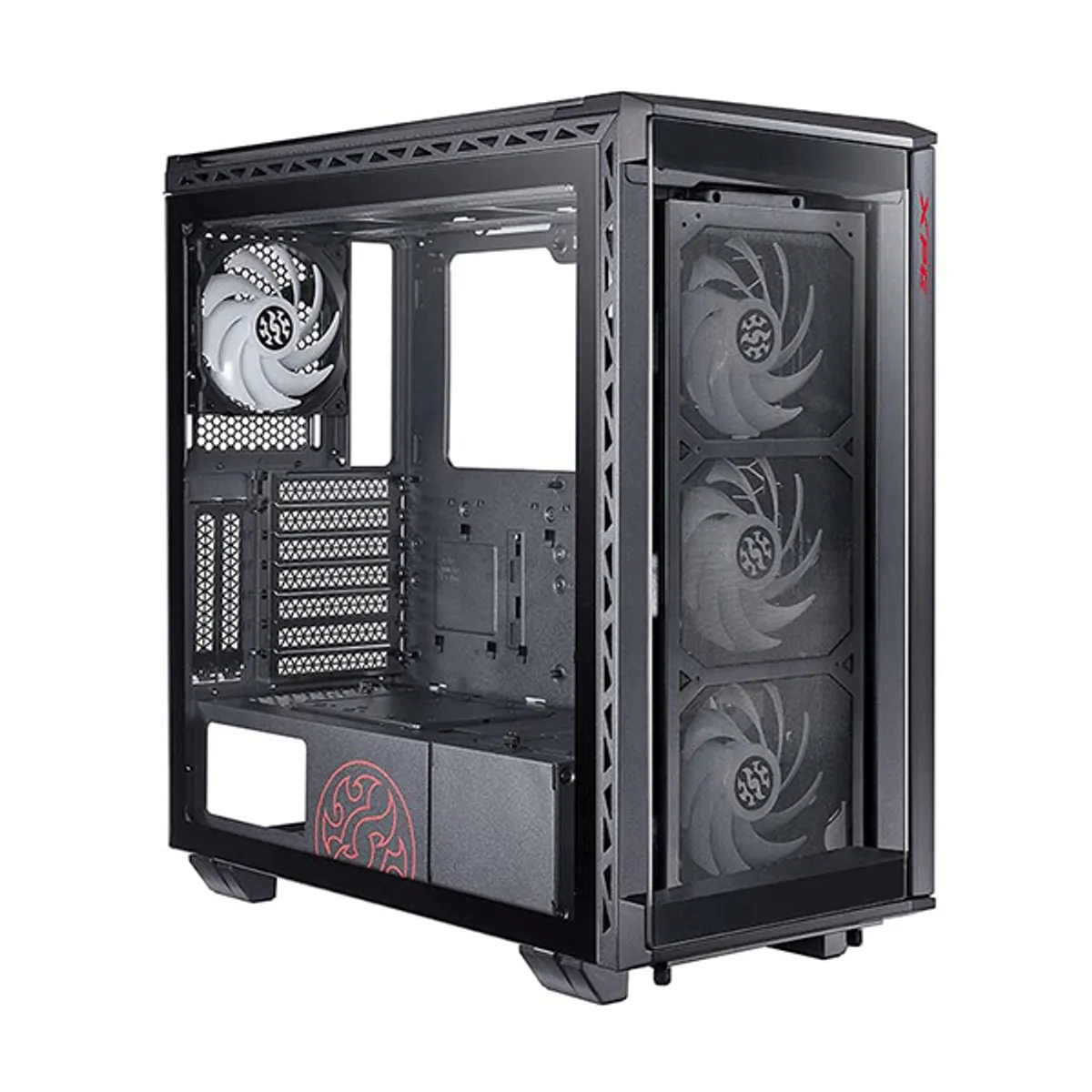 ATX CASE XPG BATTLE CRUISER SUPER MID TOWER BLACK | BATTLECRUSIER-BKCWW