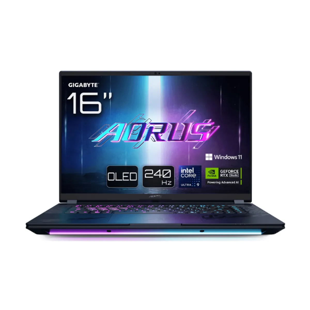 Gigabyte Aorus Master 16 BYH Gaming Laptop, Intel Core Ultra 9 275HX Processor, 32GB RAM, 1TB SSD, 16GB NVIDIA RTX 5080, 16" WQXGA OLED 240Hz Display, Windows 11 Pro, English & Arabic Keyboard, 3 Year Warranty | BYHC5AEE64SP