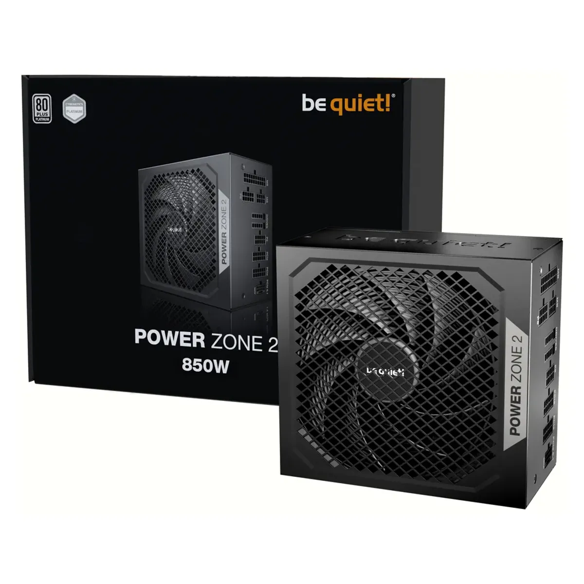 Be Quiet! Power Zone 2 850W 80 Plus Platinum Fully Modular Power Supply, 850W, Fully Modular, ATX, Black, 1 Year Warranty | BP007UK