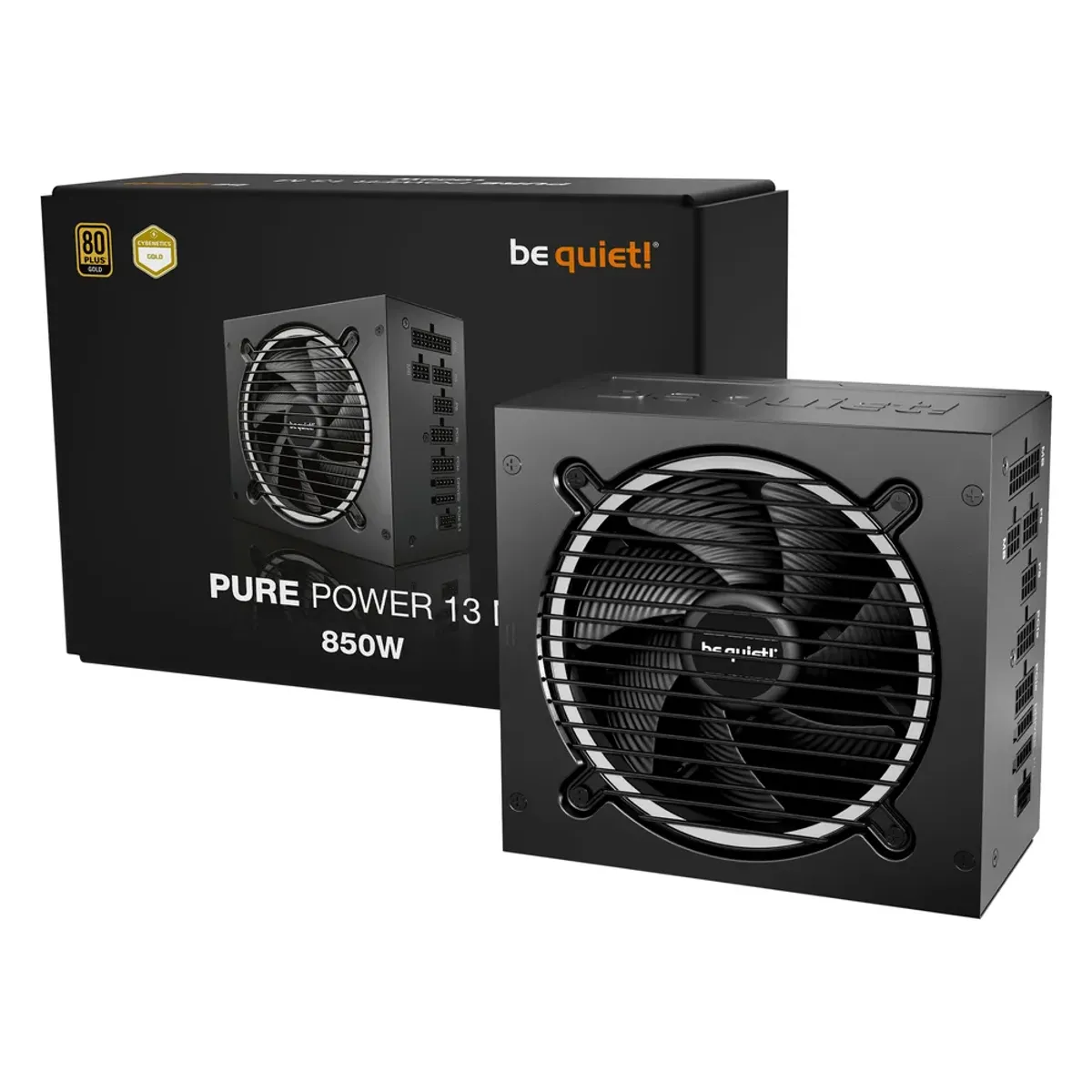 Be Quiet! Pure Power 13 M 850W 80 Plus Gold Fully Modular Power Supply, 850W, Fully Modular, ATX, Intel ATX 3.1 Certified, PCIe 5.1 Compatible, Black, 1 Year Warranty | BP027UK