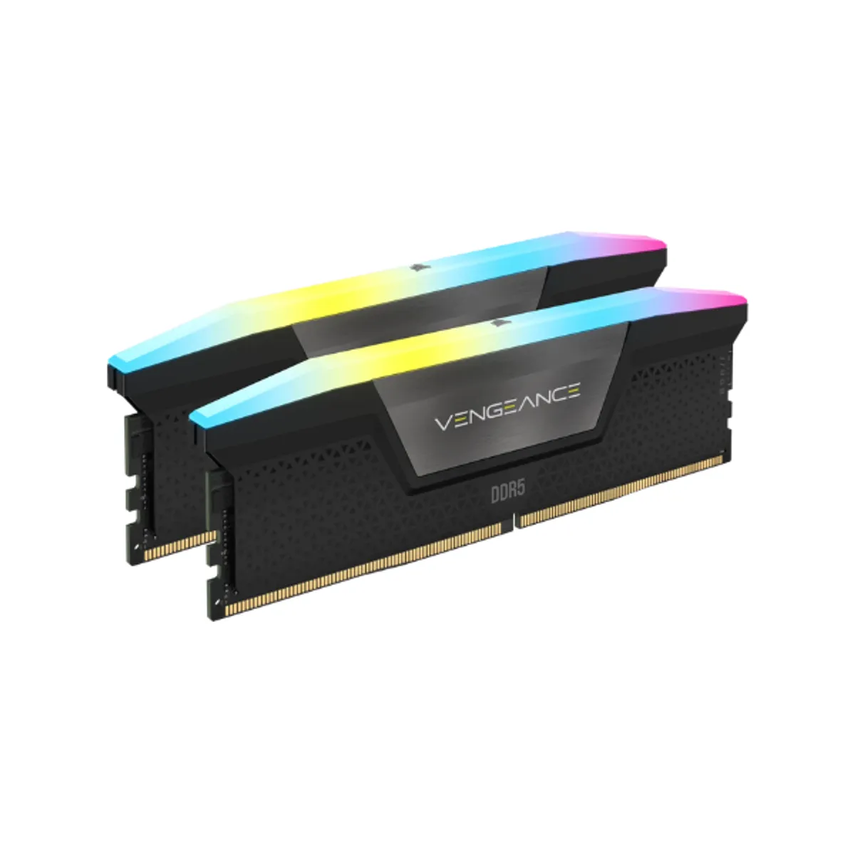 Corsair Vengeance RGB Memory Kit, 32GB (2x16GB), DDR5 DRAM, 6000 MT/s, CL-36, Black, 1 Year Warranty | CMH32GX5M2E6000C36