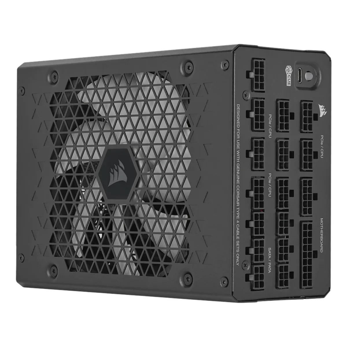 Corsair HX1200i 80 Plus Platinum Power Supply, 1200W, Fully Modular, ATX, Multi GPU Ready, Black, 1 Year Warranty | CP-9020307-WW
