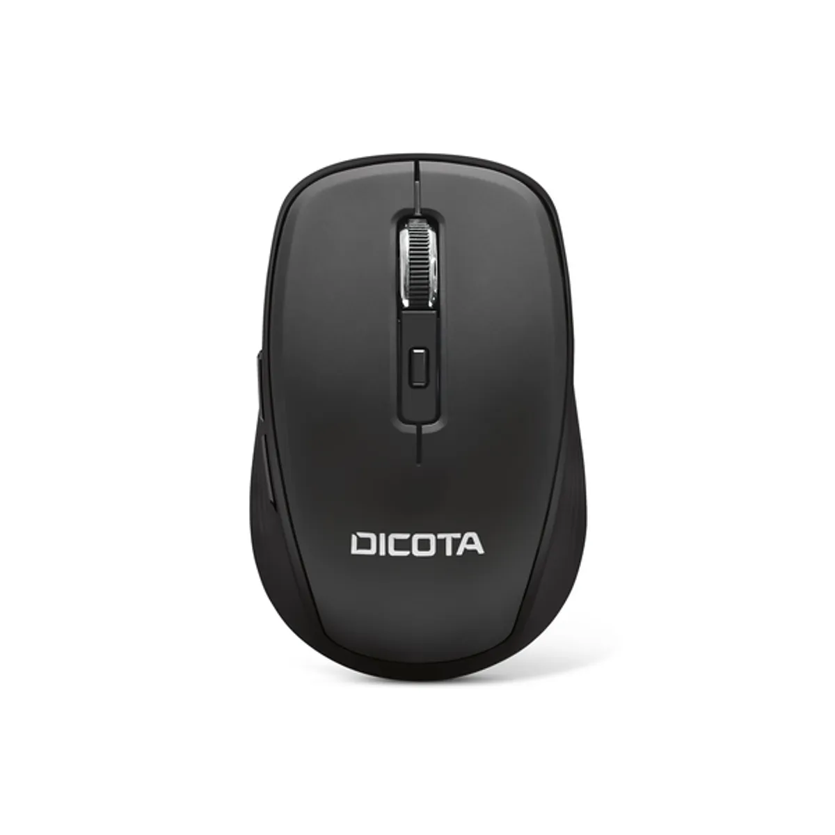 Dicota Bluetooth Mouse Travel, Bluetooth v5.1, 1600 DPI High-precision Sensor, 4 (Left/Right-click, Scroll wheel with middle click, DPI switch) Buttons, Lightweight Ambidextrous Design, Black, 1 Year Warranty | D31980