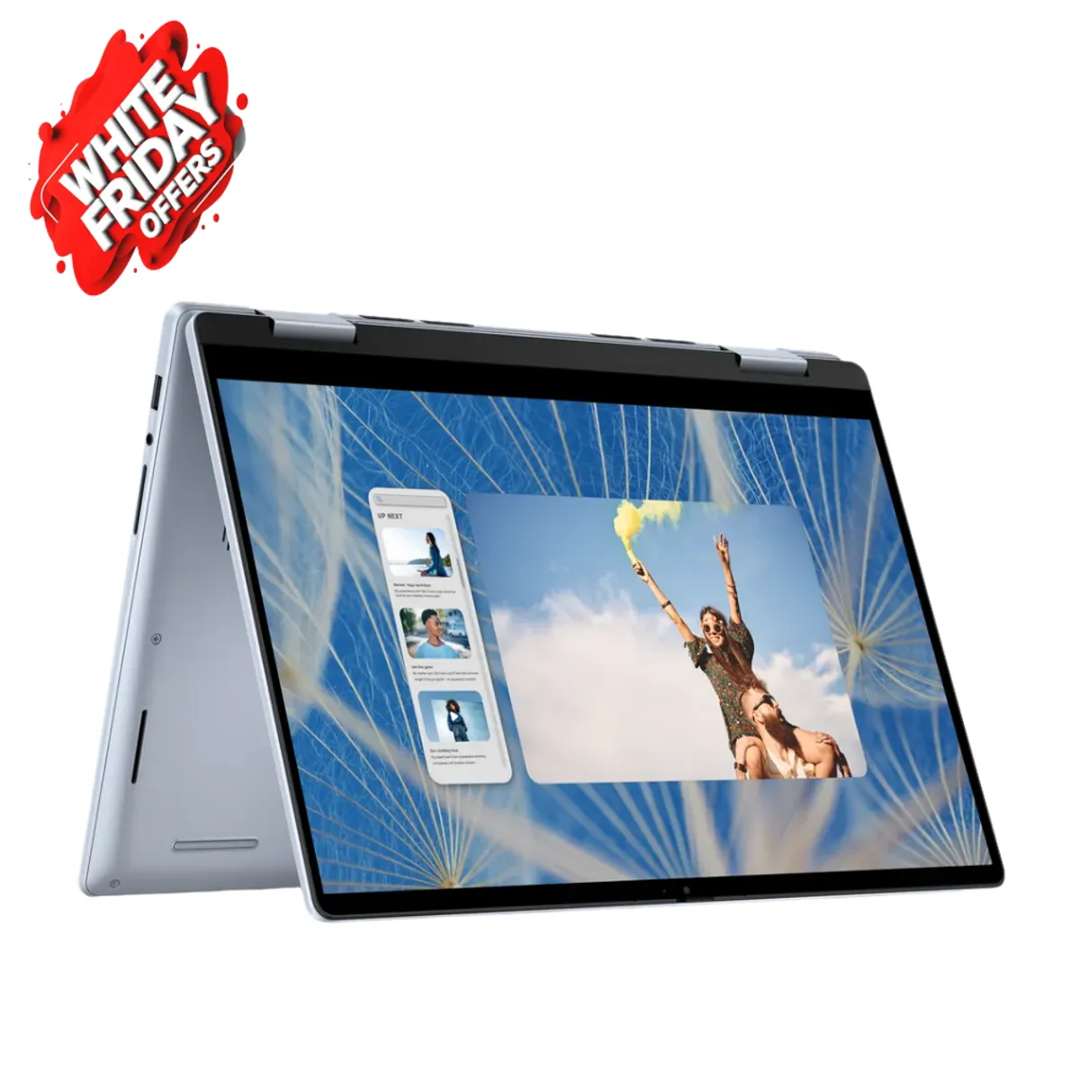 Dell Inspiron 14 2-in-1 Laptop, Intel Core 5 120U Processor, 8GB RAM, 512GB SSD, 14" FHD+ Touch Display, Windows 11 Home, English & Arabic Backlit Keyboard, 1 Year Warranty | D-INS-7440-8-512-W11H