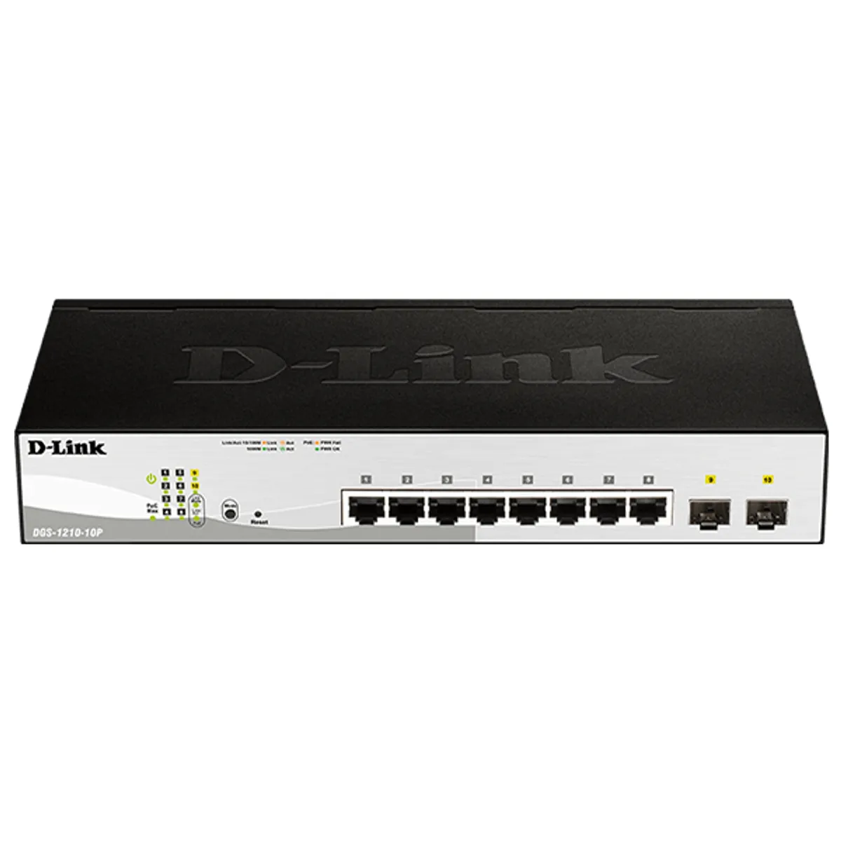 SWITCH DLINK 8 PORT GIGABIT POE | DGS-1210-10P-E