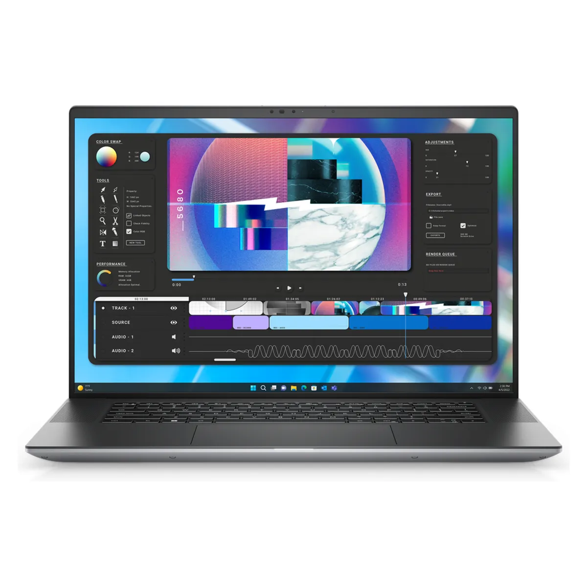 Dell Precision 5680 Laptop, Intel Core i7-13700H Processor, 16GB RAM, 1TB SSD, 16" FHD+ Display, 6GB NVIDIA RTX A1000 Graphics, Windows 11 Pro, English & Arabic Keyboard, 3 Year Warranty | Dell-PRECI-5680-16-1T-W11P