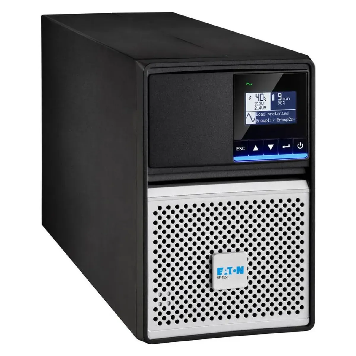 Eaton 5P Gen 2 UPS, 1550 VA, 1350 W, Tower Form Factor, Sine Wave Output Waveform, C14 Input Connection, Multilingual Graphical LCD Display, Lead-Acid Maintenance-Free Battery, 1 Year Warranty | 5P1550IG2