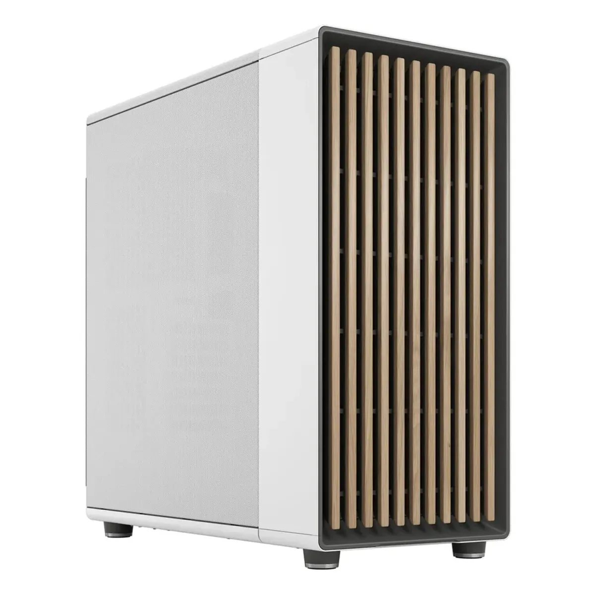 Fractal North XL E-ATX Tower PC Case, Tempered Glass Side Panel, 3 x Aspect 140mm Pre-installed Fans, 380mm GPU Support, USB 3.2 Gen 2, White, 1 Year Warranty | FD-C-NOR1X-04