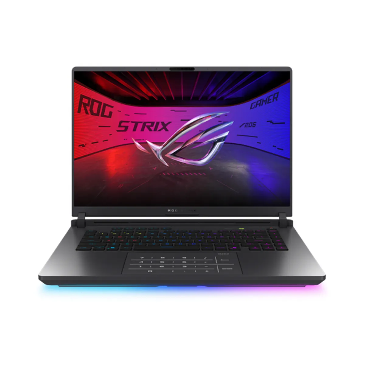 Asus ROG Strix G16 Gaming Laptop, AMD Ryzen 9 8940HX Processor, 32GB RAM, 1TB SSD, 12GB Nvidia RTX 5070 Ti Graphics, 16" FHD+ 165Hz Display, Windows 11 Home, Backlit Chiclet 4-Zone RGB English & Arabic Keyboard, Eclipse Gray, 2 Year Warranty | G614PR-RV009W