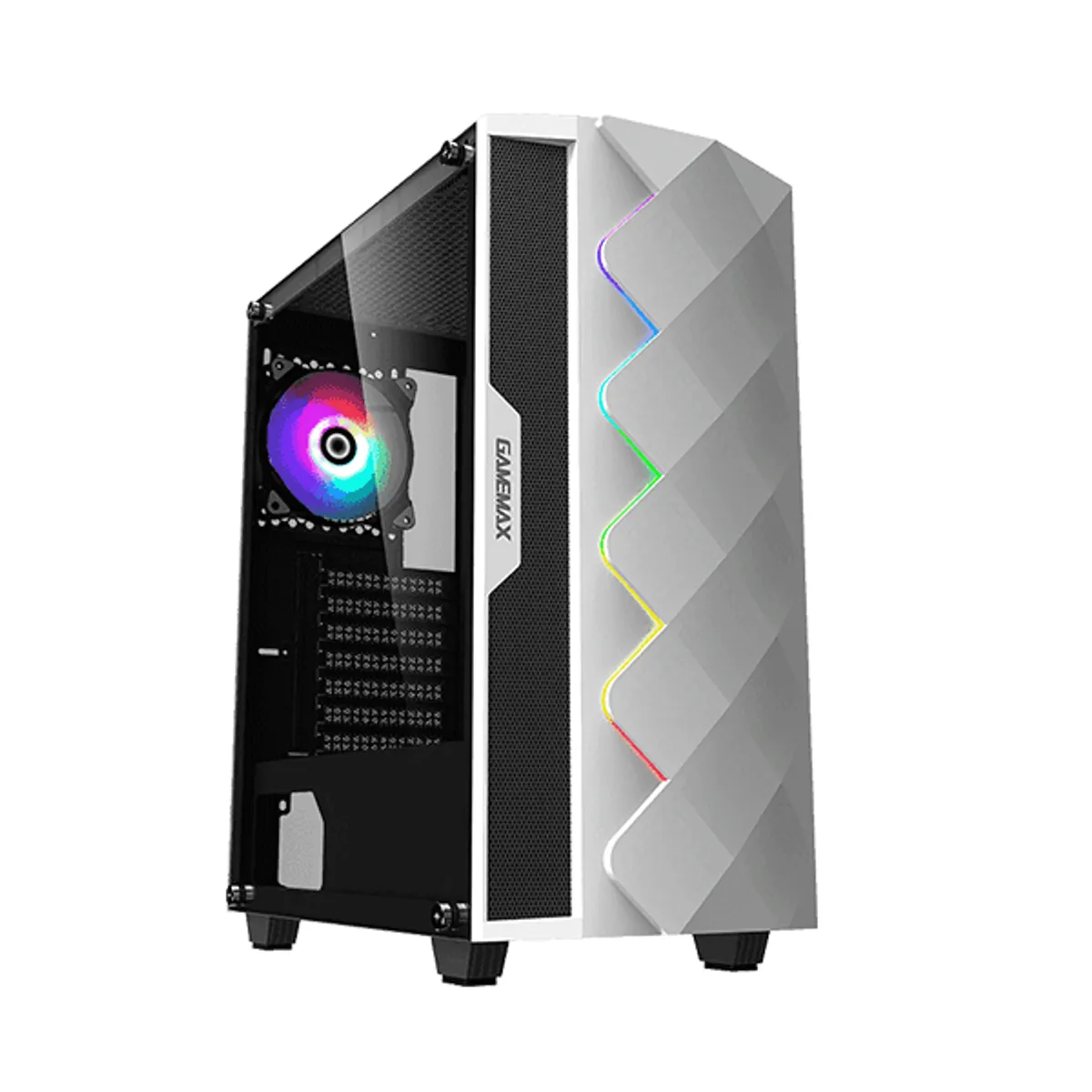ATX CASE GAMEMAX DIAMOND WHITE
