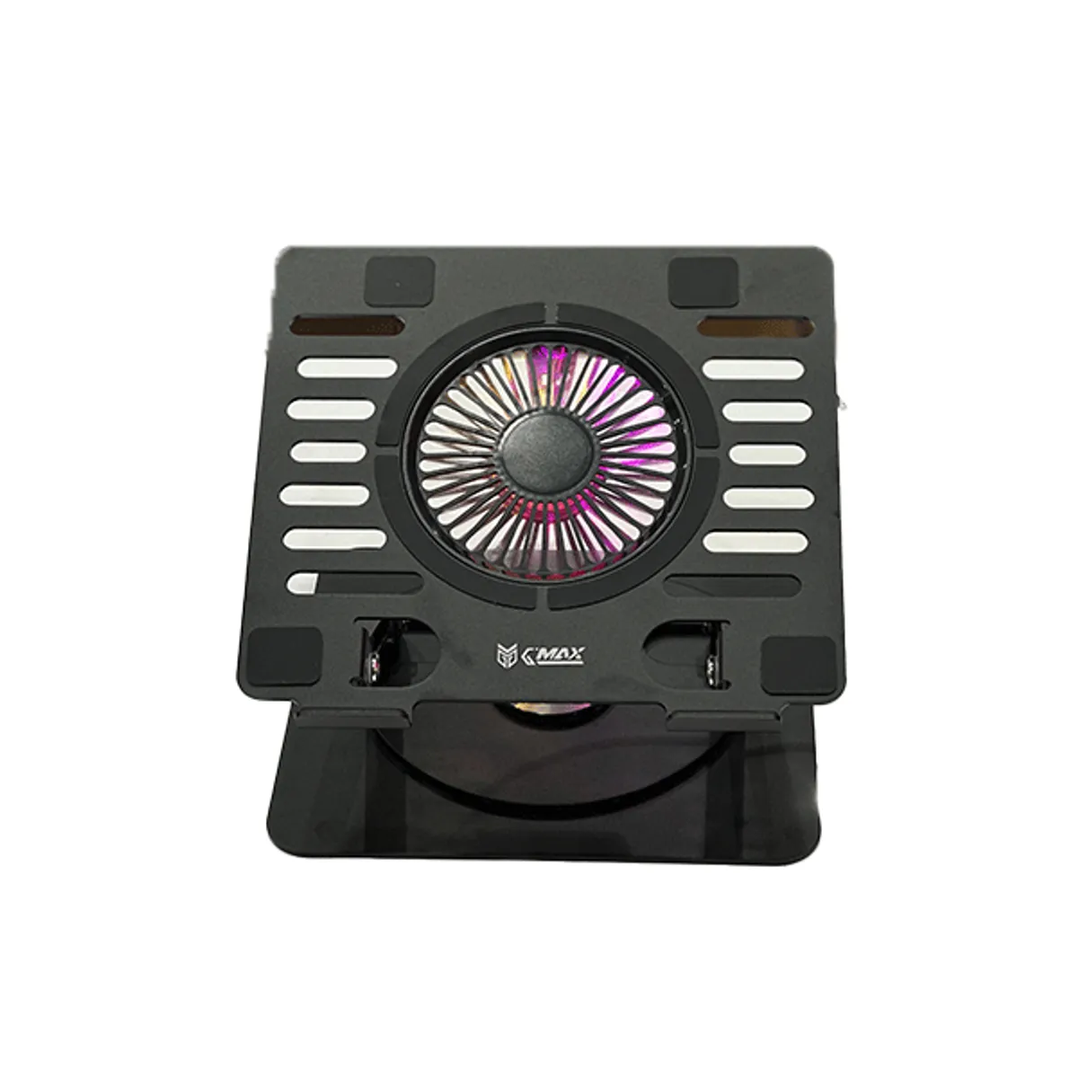 G-MAX Notebook Cooler Alumunium with RGB 360* Fan | GMX-X16A BLAK