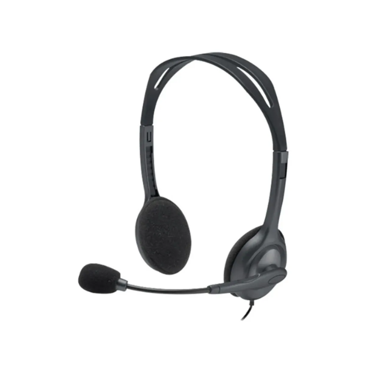 Logitech H111 Stereo Headset, Cable length: 1.8m, Black, 1 Year Warranty | H111