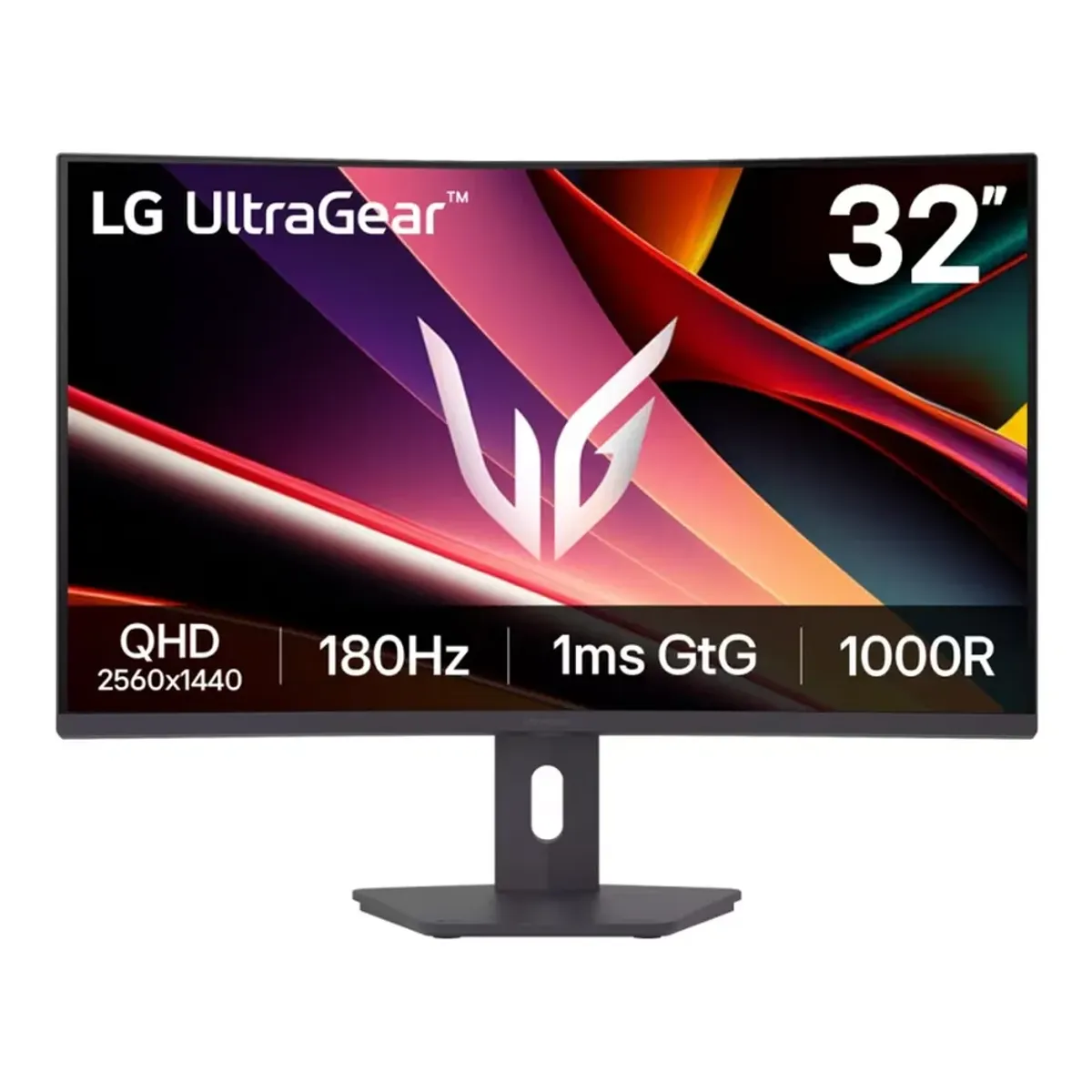 LG UltraGear 32G600A Gaming Monitor, 31.5" QHD (2560 x 1440) Resolution, 180Hz, Anti-glare, 1ms (GtG) Response Time, VA Panel, HDMI 2.0, DisplayPort 1.4, Headphone Out, Tilt Adjustable Stand, AMD FreeSync Compatible, Black, 1 Year Warranty | 32G600A