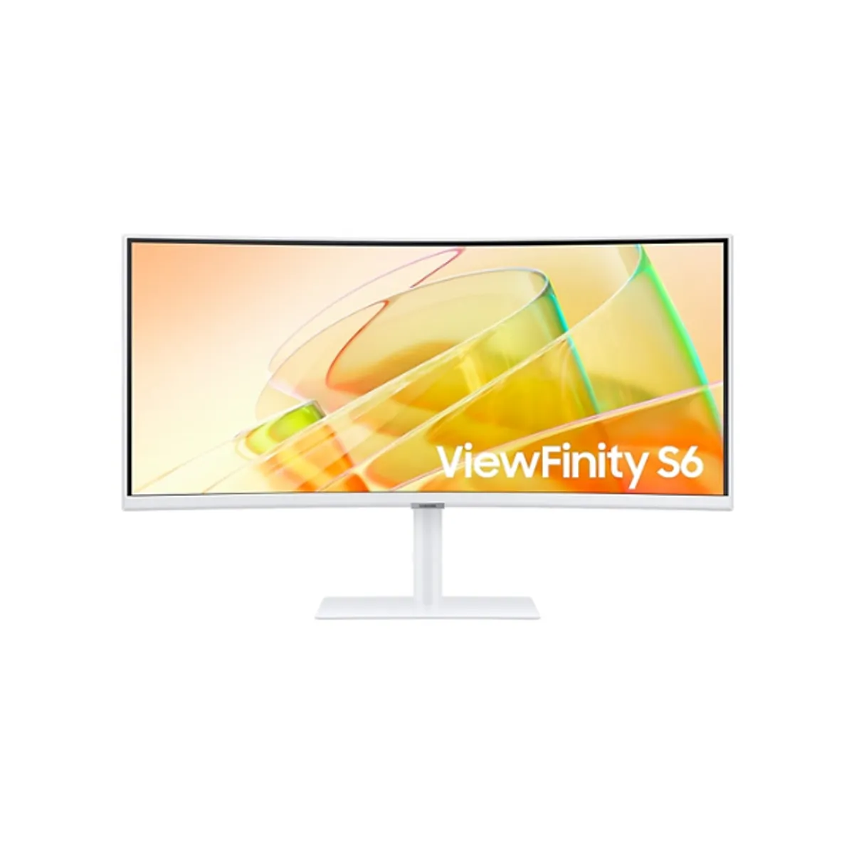 Samsung LS34C650TAMXUE 34" ViewFinity S6 S65TC UWQHD(3440 x 1440) Curved Monitor, HDMI, DP, Height/Tilt/Swivel, Warm White, Adjustable, 3 Year Warranty | LS34C650TAMXUE