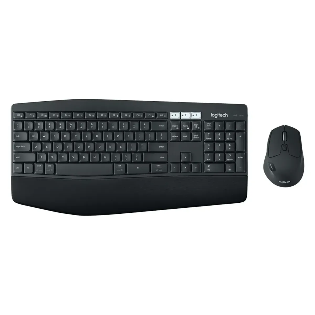 Logitech MK850 Wireless Keyboard & Mouse Combo, 2.4Ghz Wireless Reciever, Bluetooth, 100% Keyboard Layout, 1000 DPI Logitech Advanced Optical Mouse Sensor, Up to 36 months Battery Life, Black, 1 Year Warranty | 920-010568