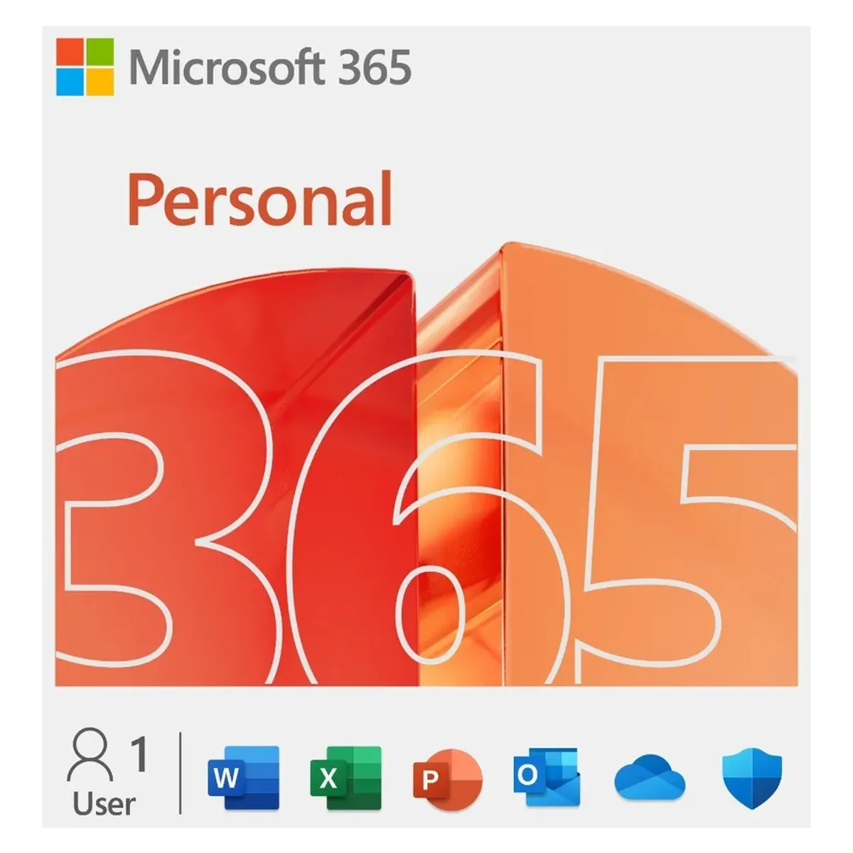 Microsoft 365 Personal License, 1 x User - 5 Devices Per User, Outlook, Word, Excel, PowerPoint, OneNote, OneDrive, Microsoft Defender, Clipchamp, Microsoft Designer, 1.6 GHz Processor, 4GB RAM, 4GB Storage, Electronic License, 1 Year Warranty | QQ2-01899