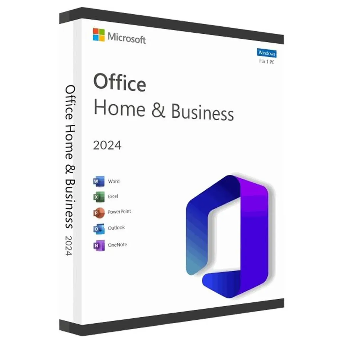 Microsoft Office Home & Business 2024 License, 1 x User, Outlook, Word, Excel, PowerPoint, OneNote, 1.6 GHz Processor, 4GB RAM, 4GB Storage, Electronic License, 1 Year Warranty | EP2-06634