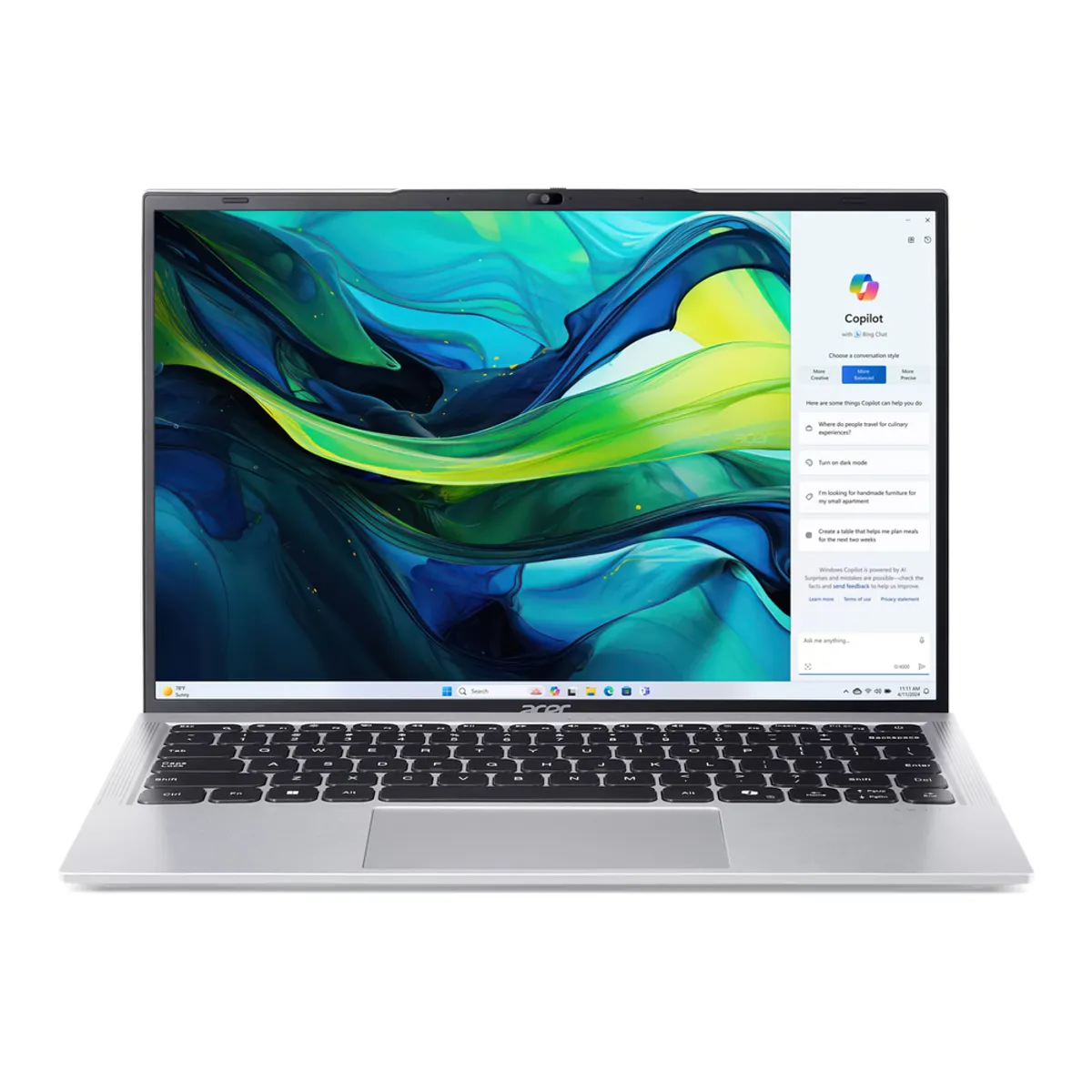 Acer Swift Lite SFL14-53M-53WF Laptop, Intel Core i5-1334U Processor, 16GB RAM, 1TB SSD, 14" WUXGA Display, Windows 11 Home, English & Arabic Keyboard, 1 Year Warranty | NX.J2ZEM.002
