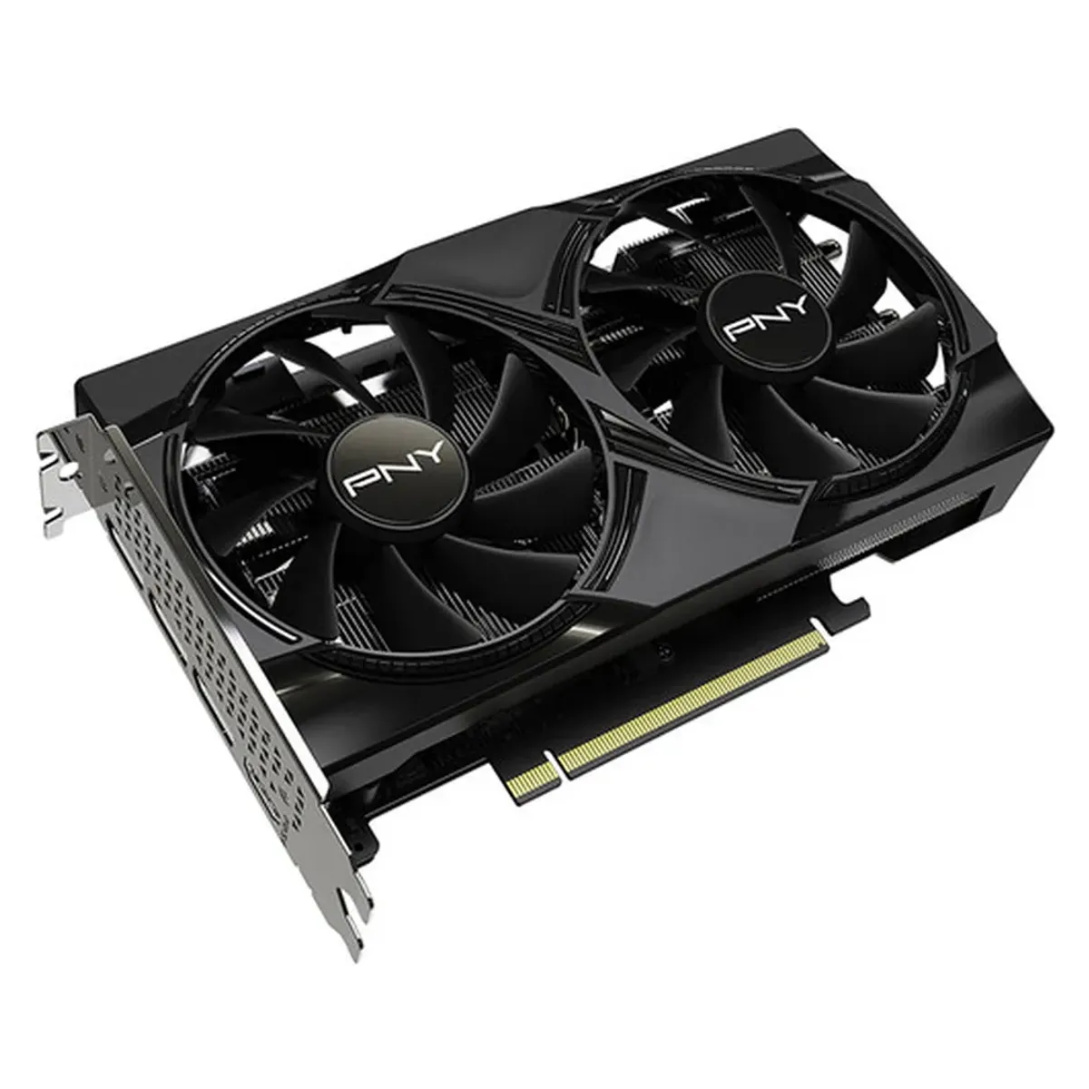 PNY GeForce RTX 5060 OC Dual Fan Graphics Card, GDDR7 8GB 128-bit Memory, HDMI & DP Outputs, PCI Express 5.0, 2535 MHz Engine Clock, 28 Gbps​ Memory Clock, 1 Year Warranty | VCG50608DFXPB1-O