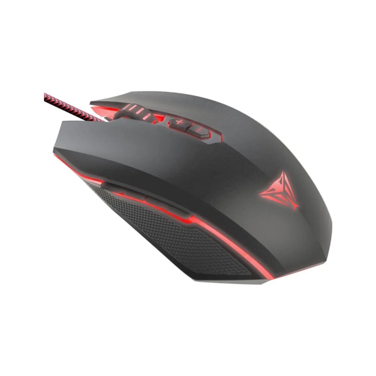 Patriot Viper V530 Wired RGB Gaming Mouse, 4000 DPI Avago 3050 optical Sensor, 500 Hz Polling Rate, 7 Programmable Buttons, Huan Yu WK-01B-60-5 micro Switches, Ergonomic, Right-Handed Design, Customizable LED RGB Lighting, Black, 1 Year Warranty | PV530OULK