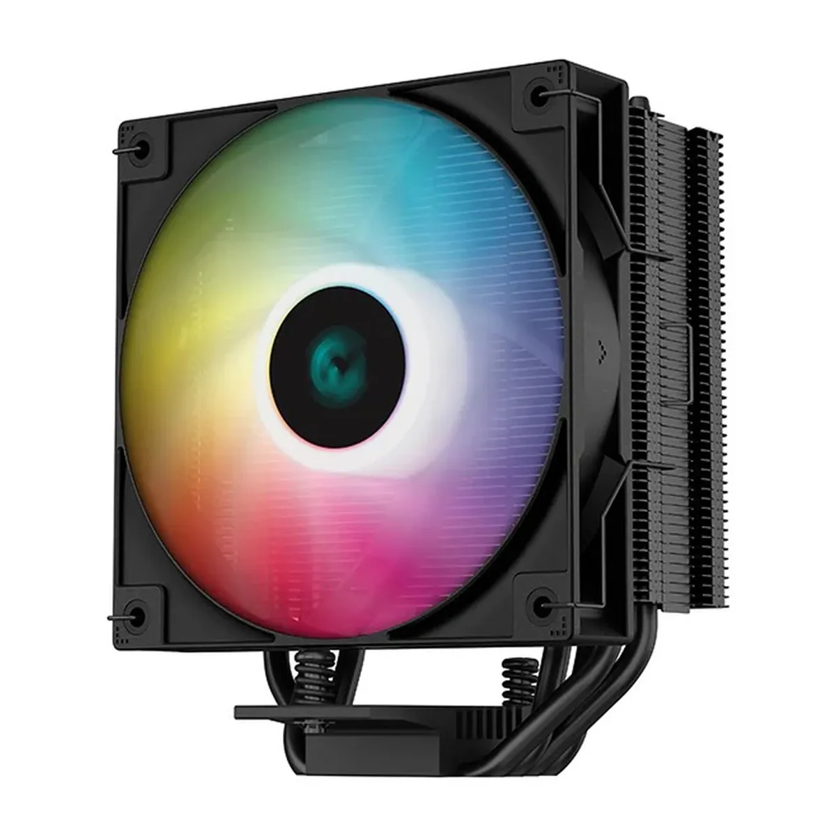 DeepCool AG400 BK ARGB Air Cooler, 4 x Copper Heatpipes, Supports Intel, AMD Sockets, 1 x RGB Fan, Black, 1 Year Warranty | R-AG400-BKAMMN-GJD