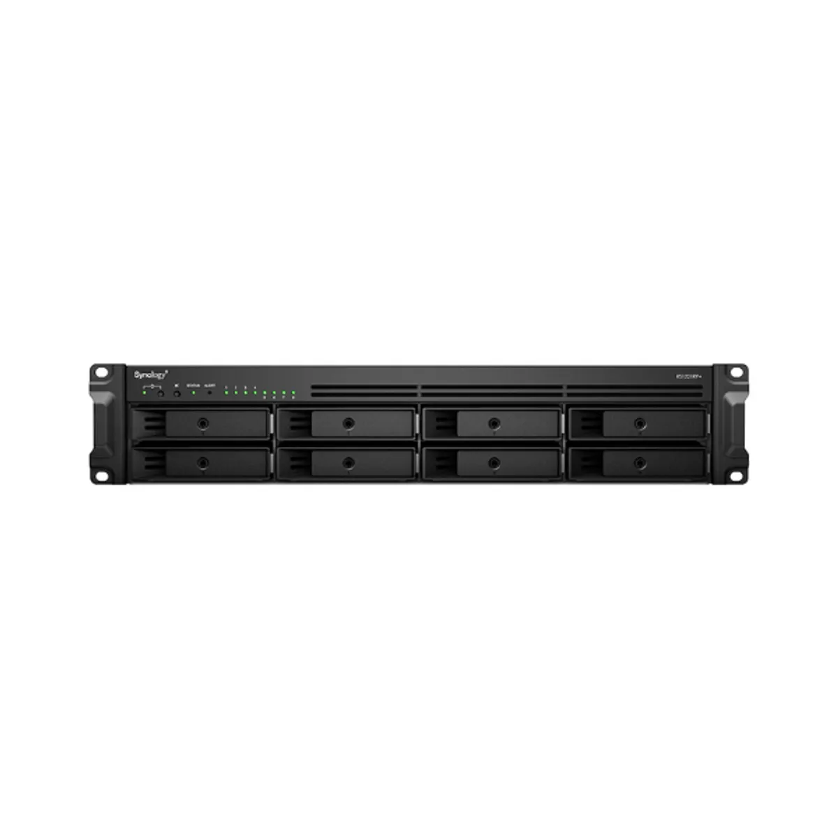 Synology RackStation RS1221RP+ 8 BAY NAS BOX, AMD Ryzen V1500B Processor, 4GB RAM, 211.35 BTU/hr, Hot Swappable Drive, RJ-45, USB 3.2, eSATA, 1 Year Warranty | RS1221RP+