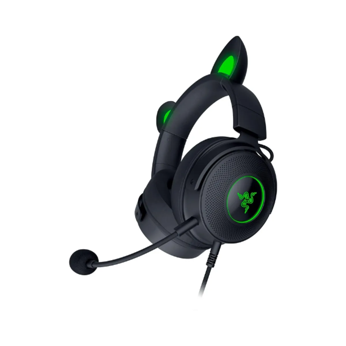 Razer Kraken Kitty Edition V2 Pro Gaming Headset, Stream Reactive Razer Chroma RGB, Cable Length:2m, Black, 1 Year Warranty | RZ04-04510100-R3M1