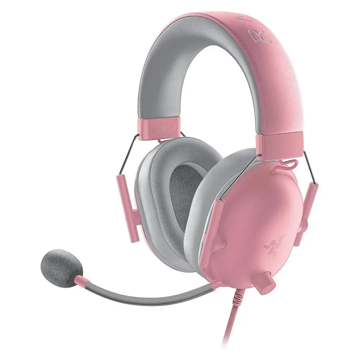 Razer BlackShark V2 X Wired Gaming Headset, Wired 3.5mm Connectivity, Over-Ear, 50mm Razer TriForce Drivers, Razer HyperClear Cardioid Mic, Quartz Pink, 1 Year Warranty | RZ04-03240800-R3M1