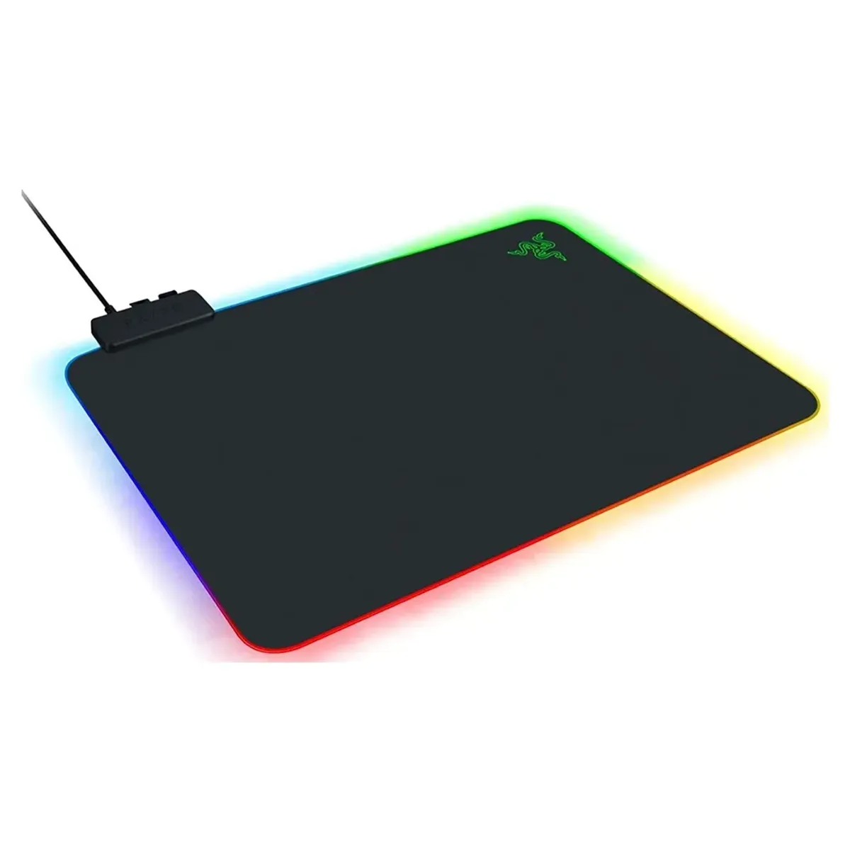 Razer Firefly Hard V2 RGB Gaming Mouse Pad, Large Size, Micro-Textured Hard Surface, Anti-Slip Base, Chroma RGB Lighting, Built-in Cable Management, Black, 1 Year Warranty | RZ02-03020100-R3M1