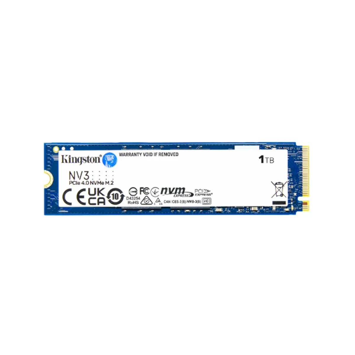 Kingston NV3 1TB PCIe 4.0 M.2 NVMe SSD, 1 Year Warranty | SNV3S1000G