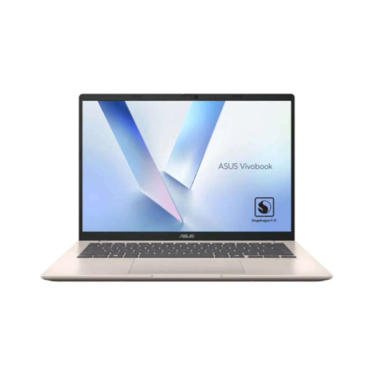 ASUS Vivobook 14 Snapdragon X  X1 26 100 Processor, 16GB RAM, 1TB SSD, 14" WUXGA Display, Windows 11 Home, English & Arabic Keyboard, Platinum Gold, 1 Year Warranty | X1407QA-LY046W