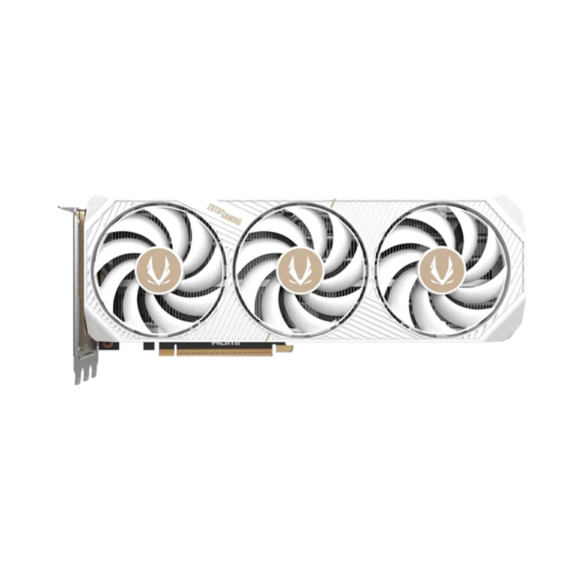 Zotac Gaming GeForce RTX 5070 Ti SOLID CORE OC Edition Graphics Card, GDDR7 16GB 256-bit Memory, HDMI 2.1b & DP 2.1b Outputs, PCI Express 5.0, 2482 MHz Boost Clock, 28 Gbps​ Memory Clock, White, 1 Year Warranty | ZT-B50710Q2-10P