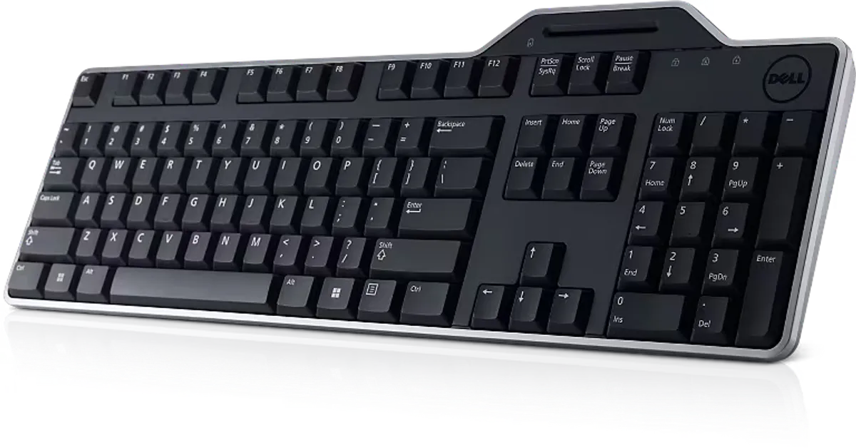 KEYBOARD DELL WITH SMARTCARD-KB-813, Black